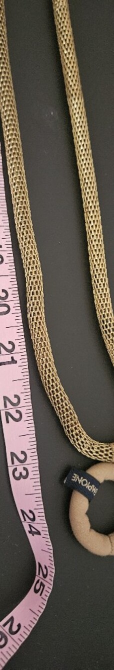 Piazza Sempione  Gold Mesh Multi-Strand Rope Necklace - Picture 7 of 7